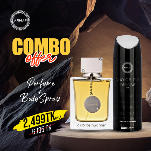 Armaf Club De Nuit Premium Combo (M) — Perfume 105ML + Club De Nuit Intense (M) Body Spray 200ML